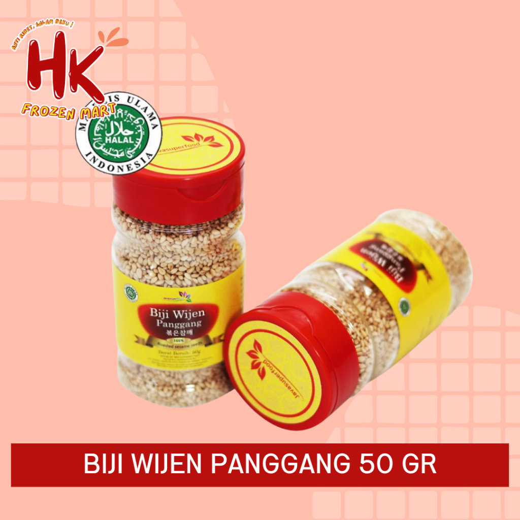 

Biji Wijen Panggang 50gr wijen sangrai roastes sesame seed siap makan Java food Halal HK FROZEN MART