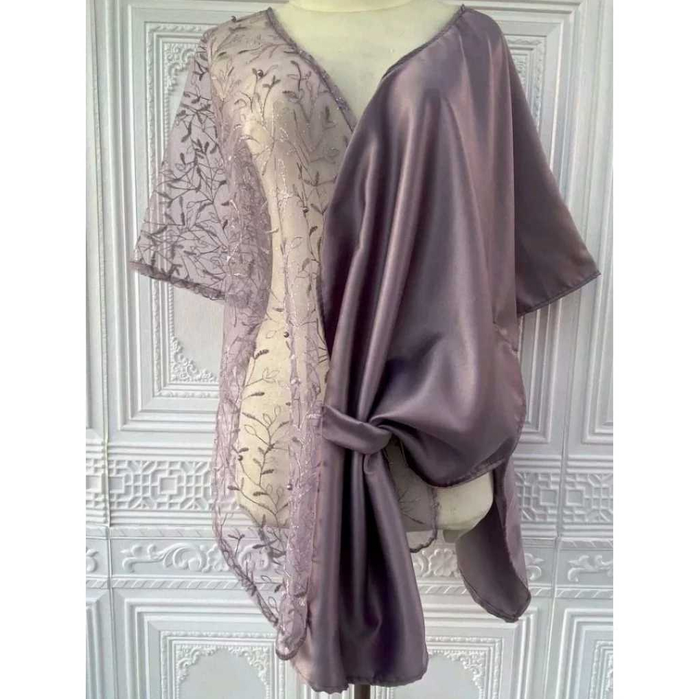CAPE TILE  MIX SATIN, CAPE TILE OUTER KEBAYA,CAPE KOMBINASI