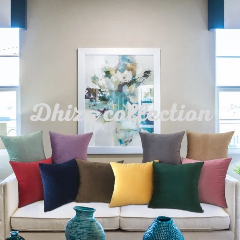 sarung bantal sofa suade mewah