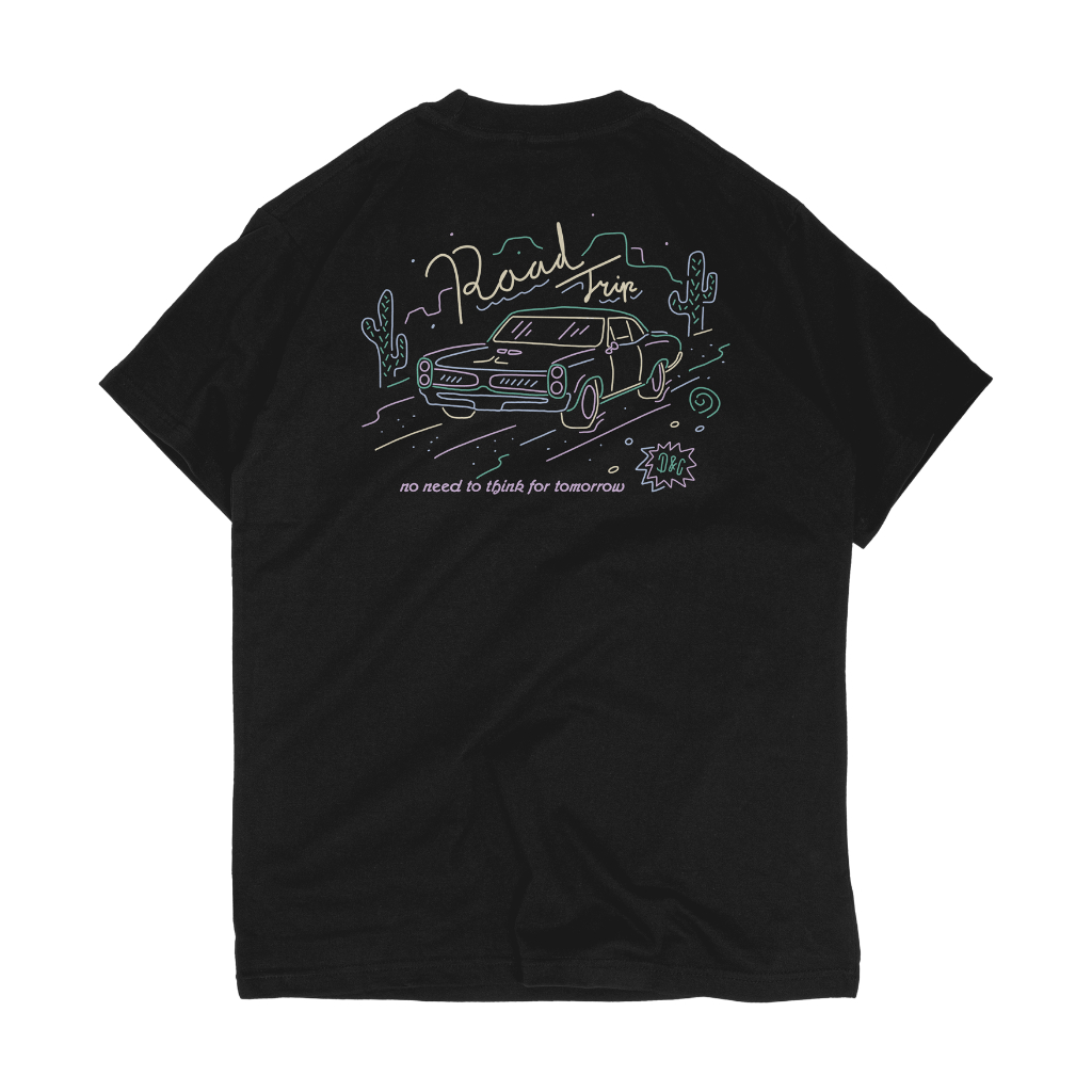 Droozle & co - tshirt - Road trip - Black