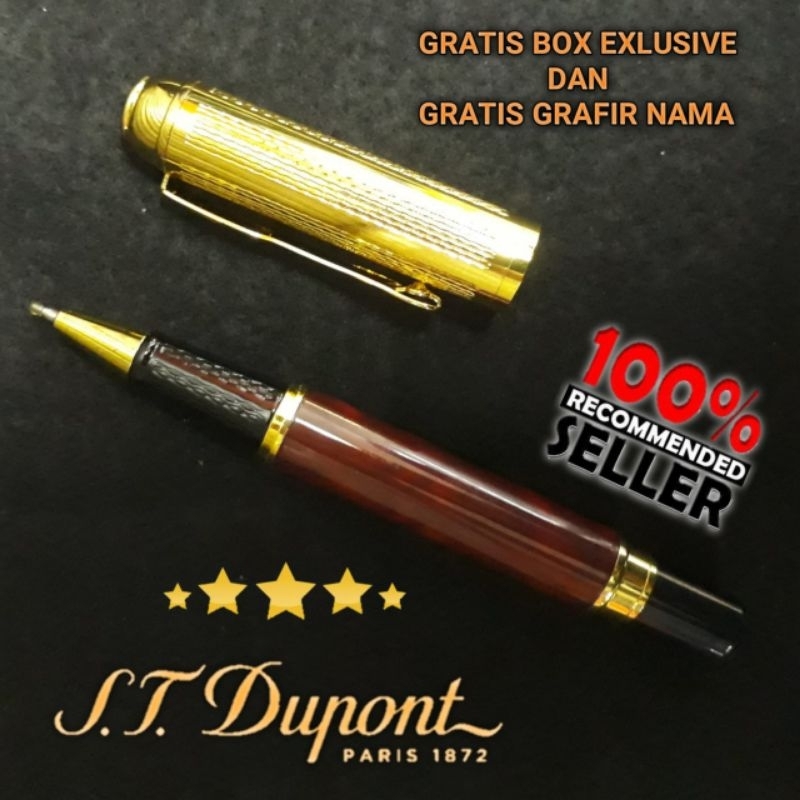 

Bollpoint Mewah Exlusive St Dupont Brown Cramic Gold Limited Gratis Box Exlusive Dan Grafir Nama
