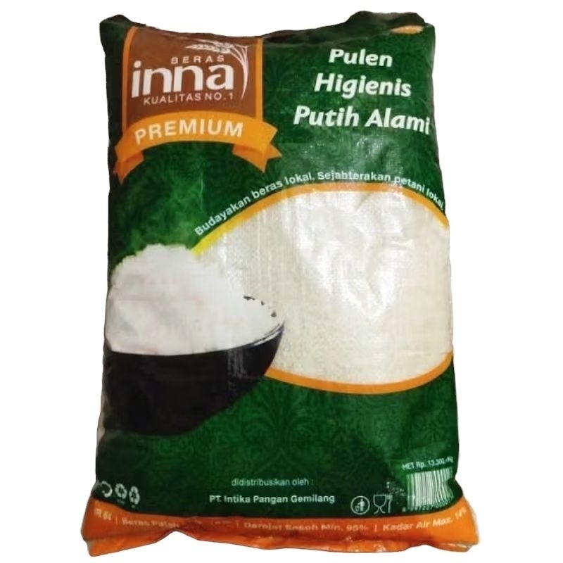 

Beras Inna premium Beras Putih Pulen Premium Inna 5kg