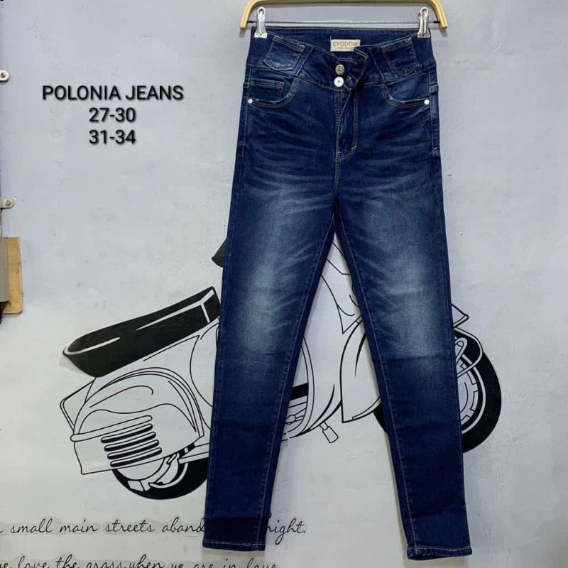 Sz 27-34 Celana Jeans Wanita Polonia Evodom Softjeans Melar