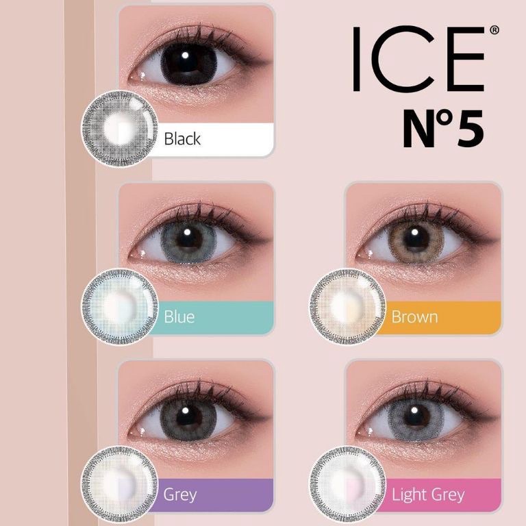 KODE D6D Softlens X2 ICE N5 145 MM Normal  Minus 5 SD 1 By X2 Exoticon  Soflen ICE N5  ICE NO 5 By X