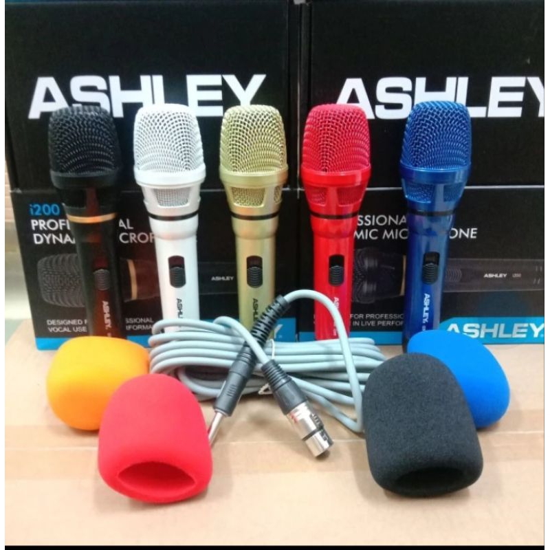 MICROPHONE Ashley i 200 kabel original free busa mic
