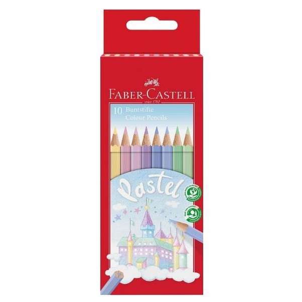 

TBMO COLOUR PENCILS PASTEL HEXAGONAL 10 FABER CASTEL 111211