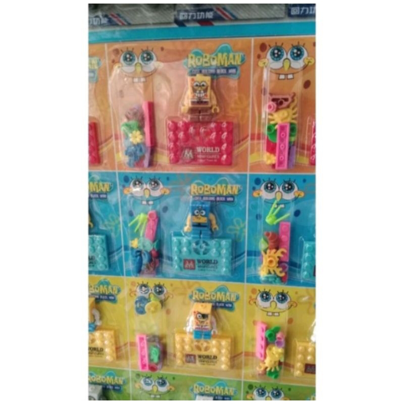 Mainan Robot lego spongebob