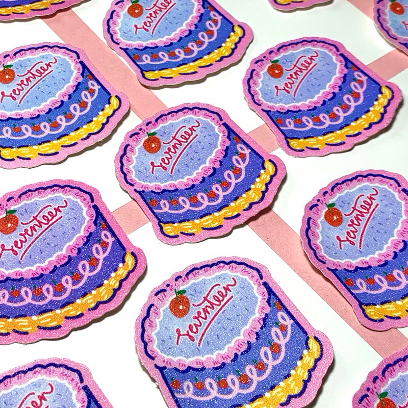 

Glitter Sticker Kpop Versi Cake by schon.beam