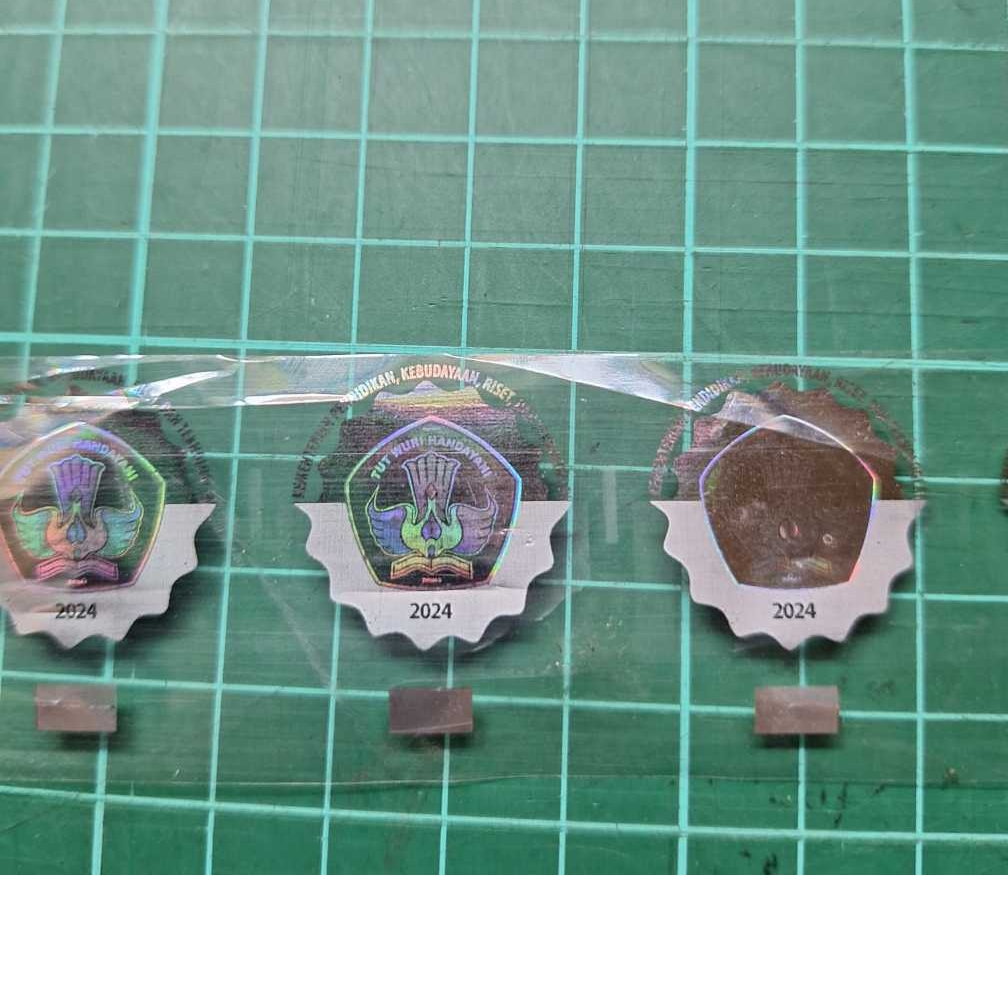 Hologram TUT WURI HANDAYANI Hotprint Hotstamp foil TWH tahun 2024