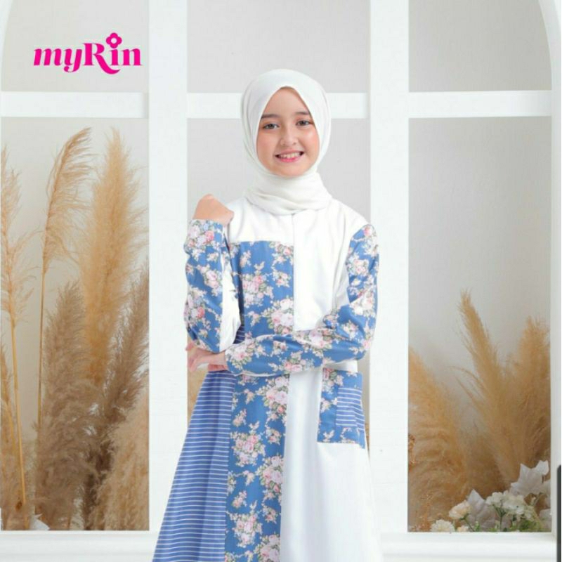 Ezhar Blue Dress Anak by myRin ukuran M
