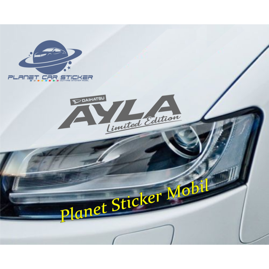 sticker ayla stiker kap mobil daihatsu ayla limited edition kap