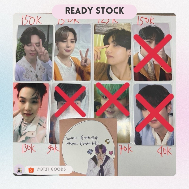 [READY🇮🇩] BTS PHOTOCARD LUCKY DRAW BUTTER, POB BE ESSENTIAL, MOTS ONE CLUE JIMIN V SUGA