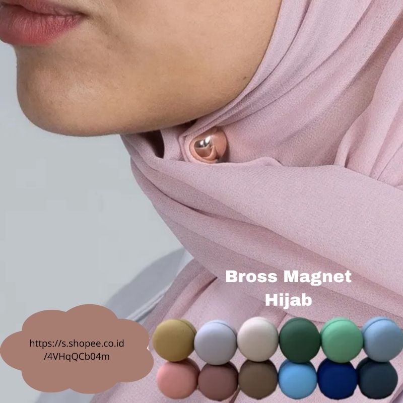 Toserba Gemilang Jaya _ Bros Magnet Hijab Bros Dagu Magnet Hijab Kancing Magnet