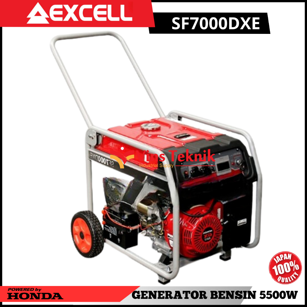 Mesin Genset Bensin 5500watt Generator Set EXCELL SF7000DXE SF 7000