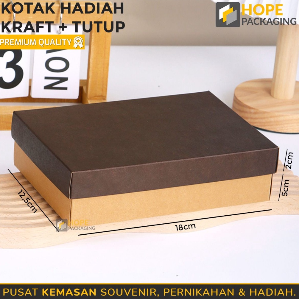 

MAKSIMAL Kotak Hadiah Kraft Tutup Size 18x125x5cm Packaging Kado Gift Box Kotak Kado Kotak Baju Kotak Coklat Kue Cookies Kotak Kado Gift Box Hampers Ultah Hijab