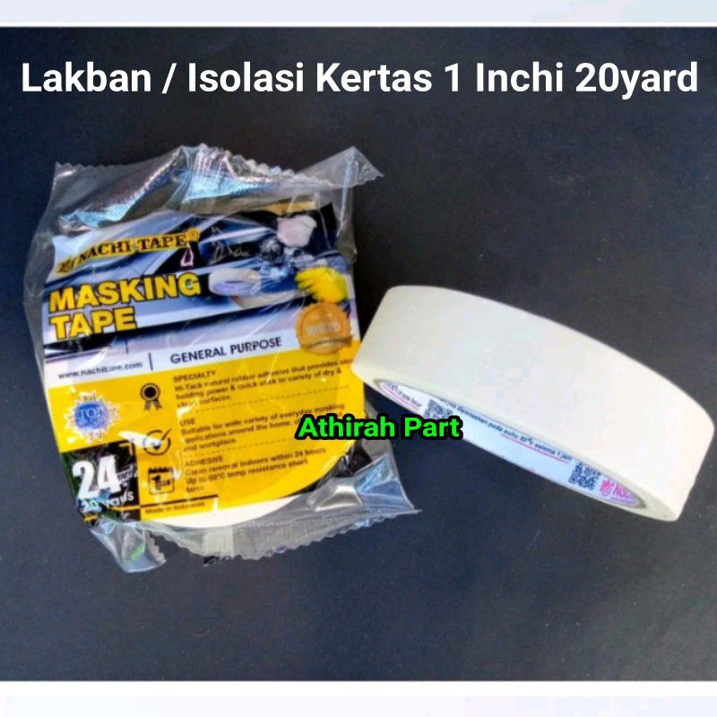 

Masking Tape / Isolasi Kertas 1 Inchi 20 Yard