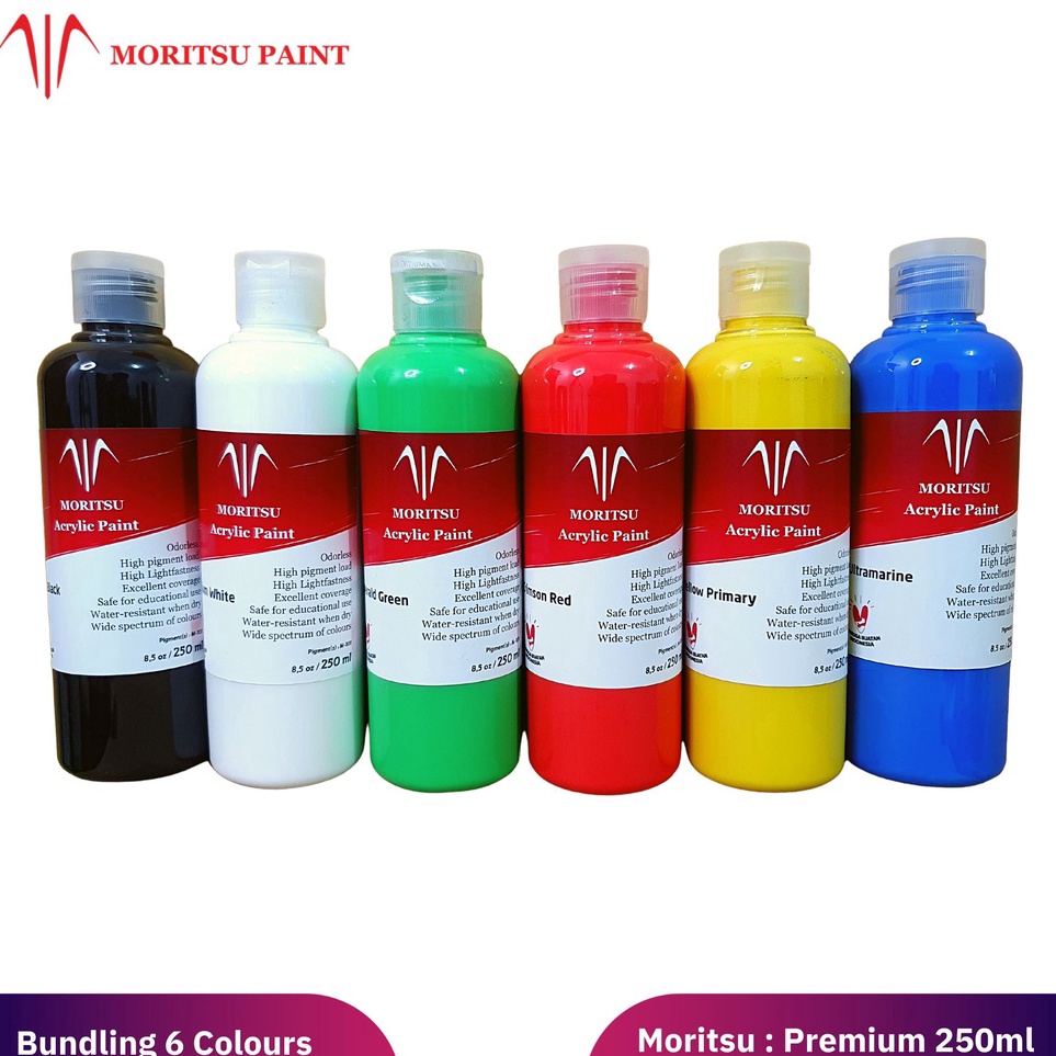 

Cat Akrilik Set Moritsu Acrylic Paint Premium Quality 25 ML j I5L8