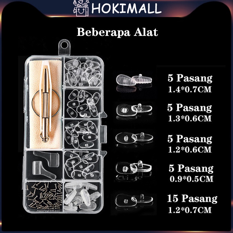 Set Nose Pad KacamataGlasses Nose PadNose Pad Kacamata Anti Melorot untuk Reparasi Kacamata KODE H1M