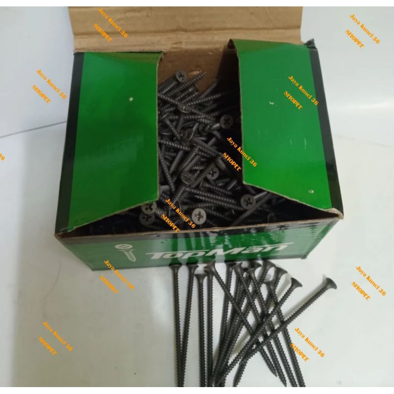 Sekrup Gypsum 7 cm 6×3 inch Topman / Skrup Gypsum 3" Per Dus Kotak