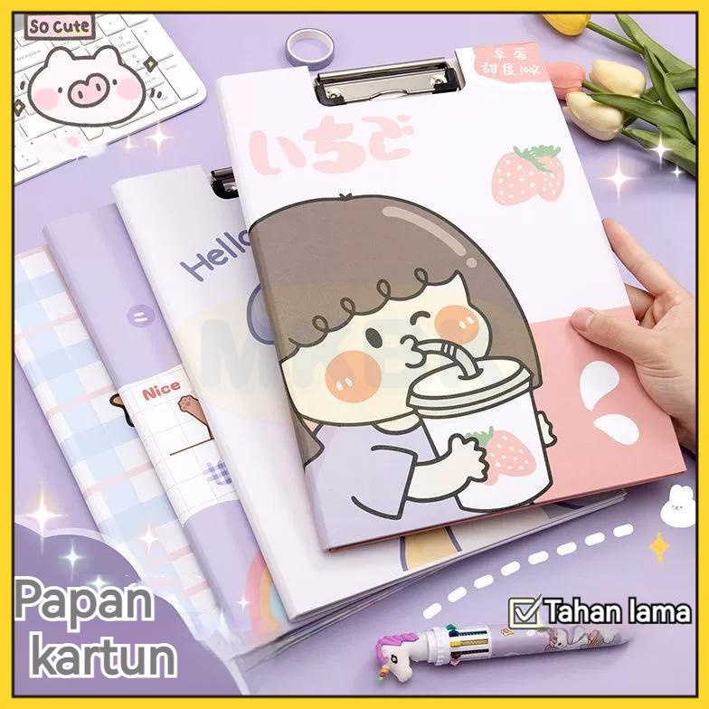 

MKBK Papan Jalan Papan Ujian Papan Kerani Clipboard Cute Gir Papan Clipboard With Cover Klip Karton Papan Alas Menulis Clipboard Kayu Clear Holder Folder Document Keeper l I3H5