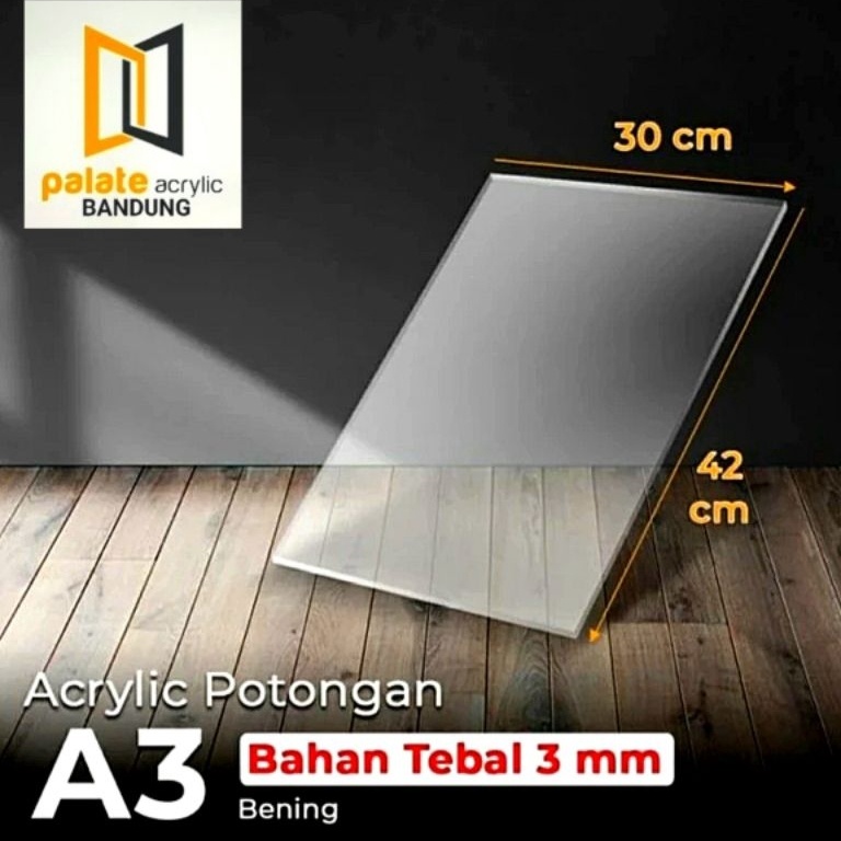 

AKRILIK POTONGAN BENING A3 TEBAL 3MM ACRYLIC TRANSPARAN BENING A3 q W8C8