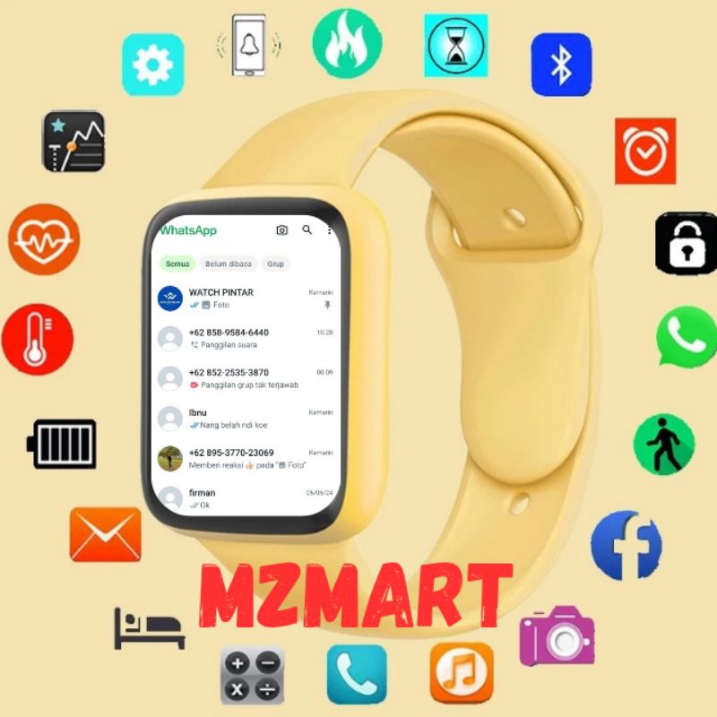 SMARTWATCH ANDROID 4g IP67 Y68 JAM TANGAN PINTAR ANTI AIR PRIA Wanita WHATSAPP
