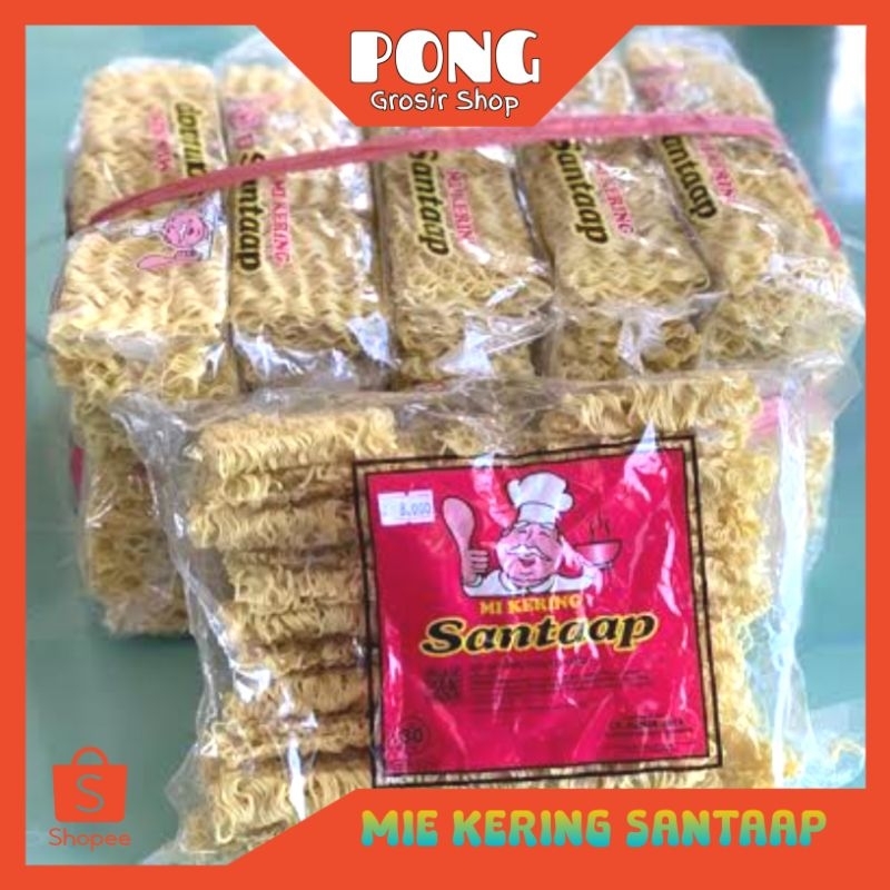 

SANTAAP Santap Mie Keriting Kering cap Santaap