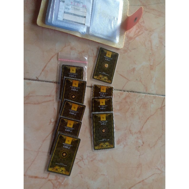 minigold 0.025 gr 0.05gr 0.25 gr logam mulia Antam ubs