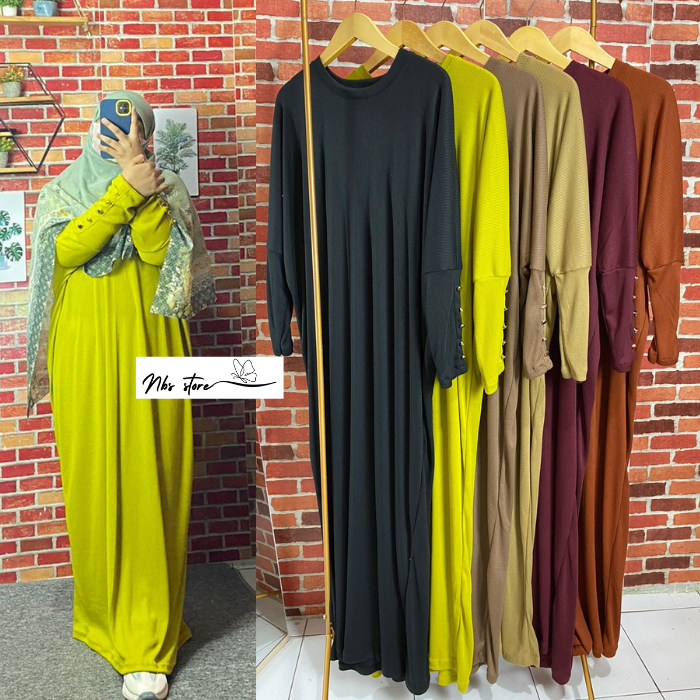 Gamis Knit Button Premium / Gamis Inara Knit Premium
