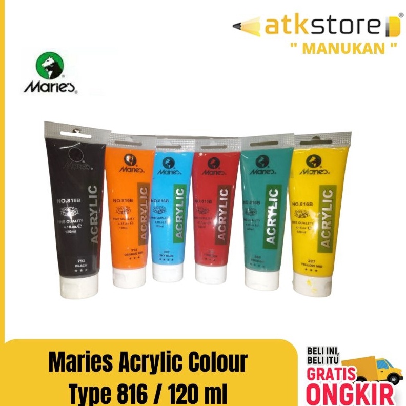 

KODE J75B Maries Acrylic Colour Type 816 12 ml cat akrilik 12 ml maries