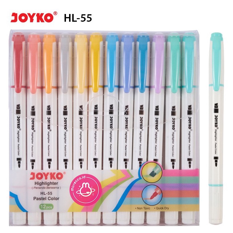 

JOYKO HL55 PASTEL COLOR TWIN TIP HIGHLIGHTER w OG6