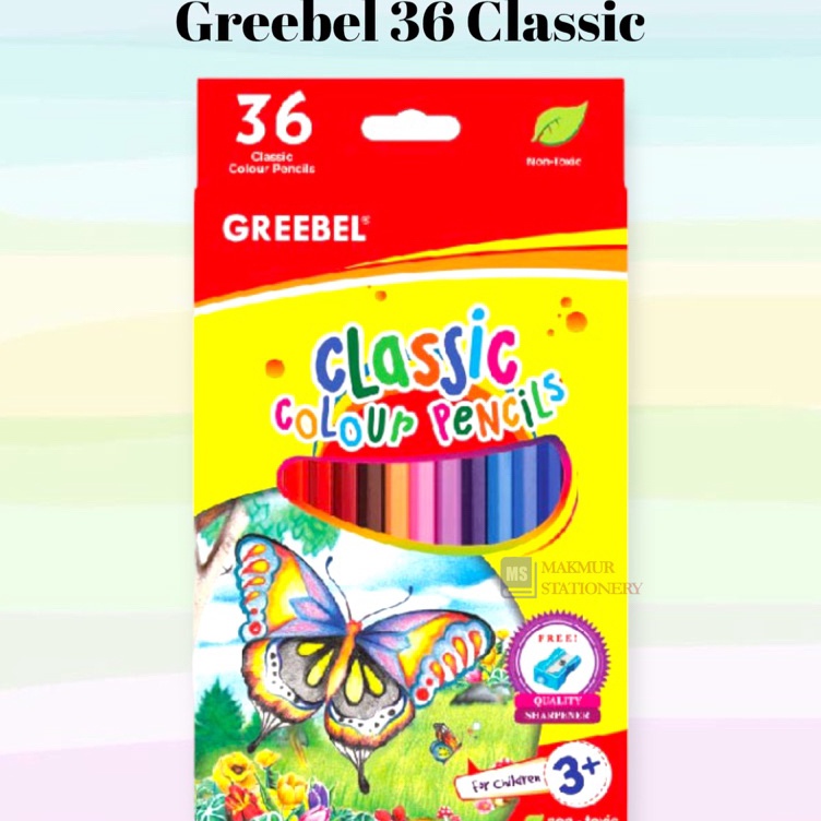 

Pensil Warna Greebel Panjang 36 Warna Classic x SP9