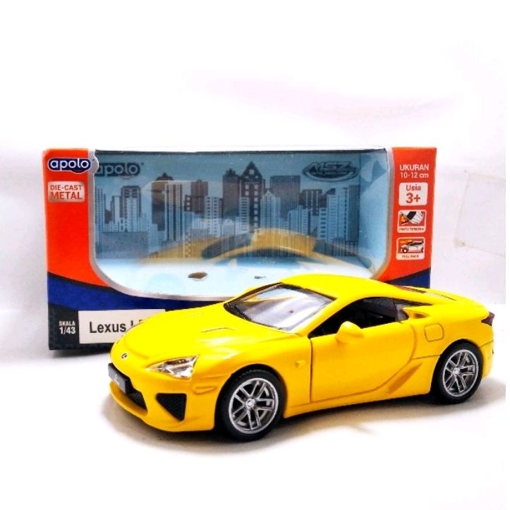 Apolo msz Diecast Lexus LFA Kuning