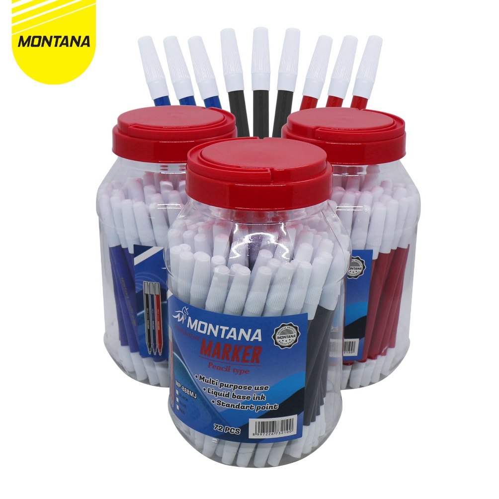 

MurahMurahATK Spidol Marker Permanent Kecil Jar Spidol Permanent MP888 MJ w O5H6