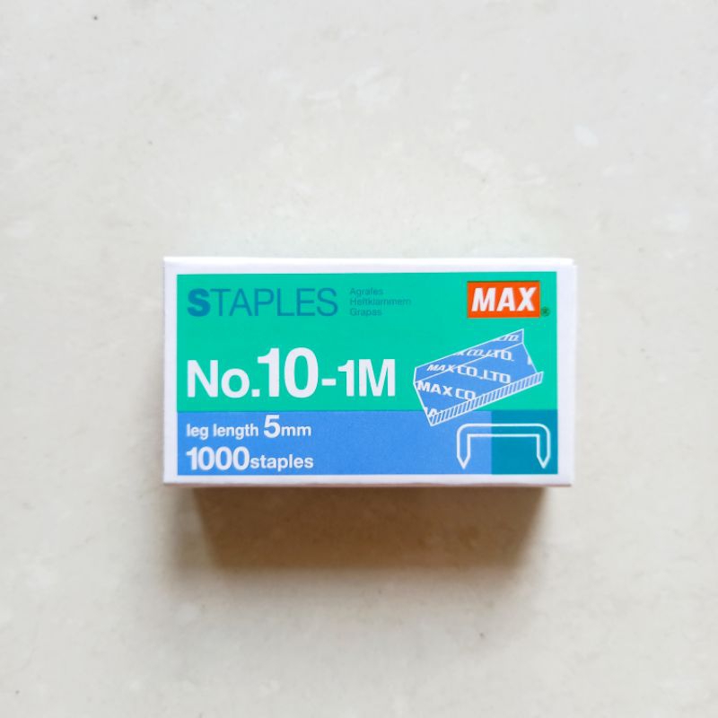 

[ PIECE ] Isi Staples Stapler Cekrekan Neces Max Kecil 10-1M Original