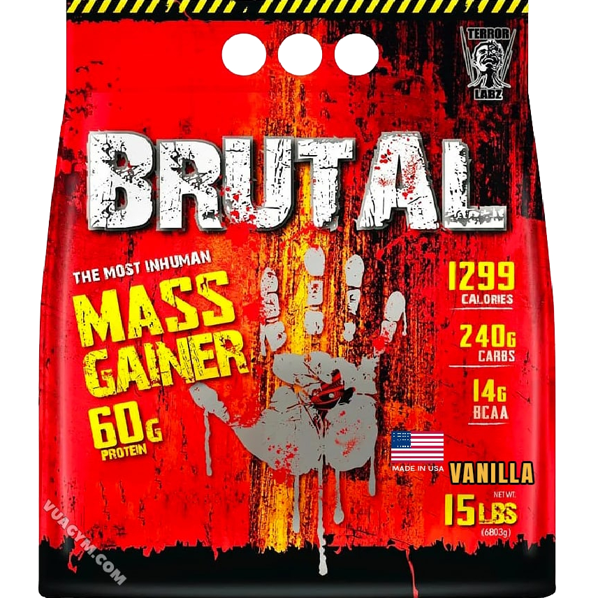 Terror Labs Brutal Mass Gainer 15 Lbs BPOM Susu Mass Gainer TerrorLabs Brutal MassGainer 15Lb Suplem