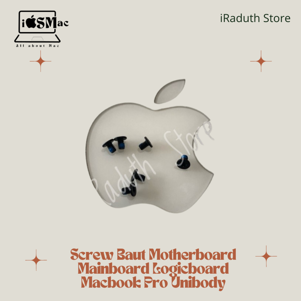 Screw Baut Motherboard Mainboard Logicboard Macbook Pro Unibody