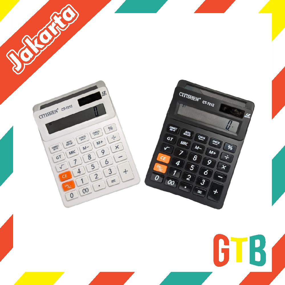 

❤️GTB❤️ kalkulator citizen ct-7212 12digit check and correct calculator dagang R1101