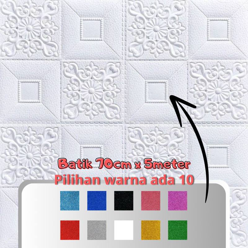 Wallpaper 3d Roll panjang wallpaper 3d bata foam