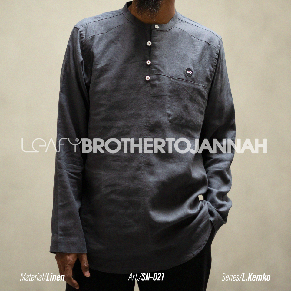 Kemeja Lengan Panjang Leafy SN-021 / Kemko basic / kemeja formal / kemeja kantor / baju kemko / Baju
