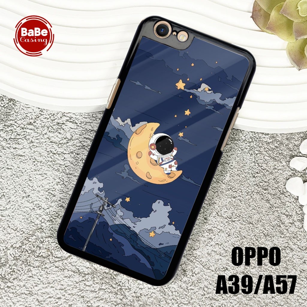 Case Oppo A39 / A57 Terbaru - Casing Oppo A39 / A57  - Motif Astronot Hardcase Premium Glossy - Soft