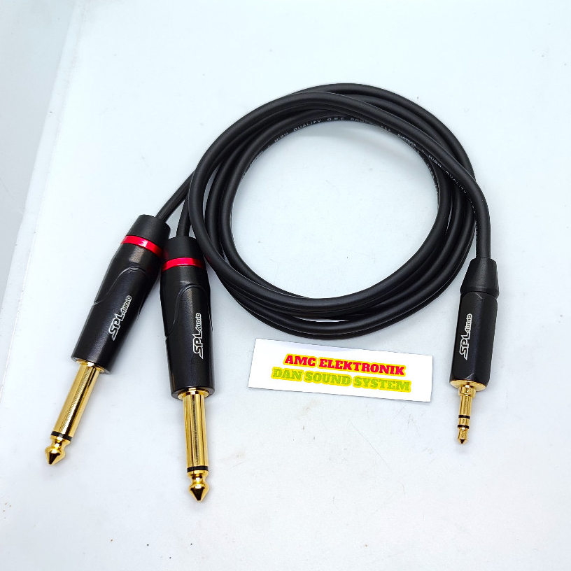 JACK AUDIO 3.5 TO DUAL JACK AKAI MONO SPL AUDIO GDC 600 JACK HP TO MIXSER
