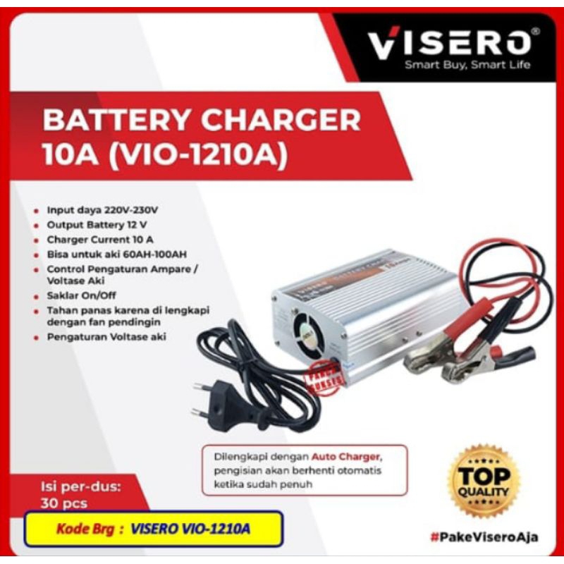Battery Charger/Charger Aki 10A Visero (VIO-1210A)/(VIO-1210B)