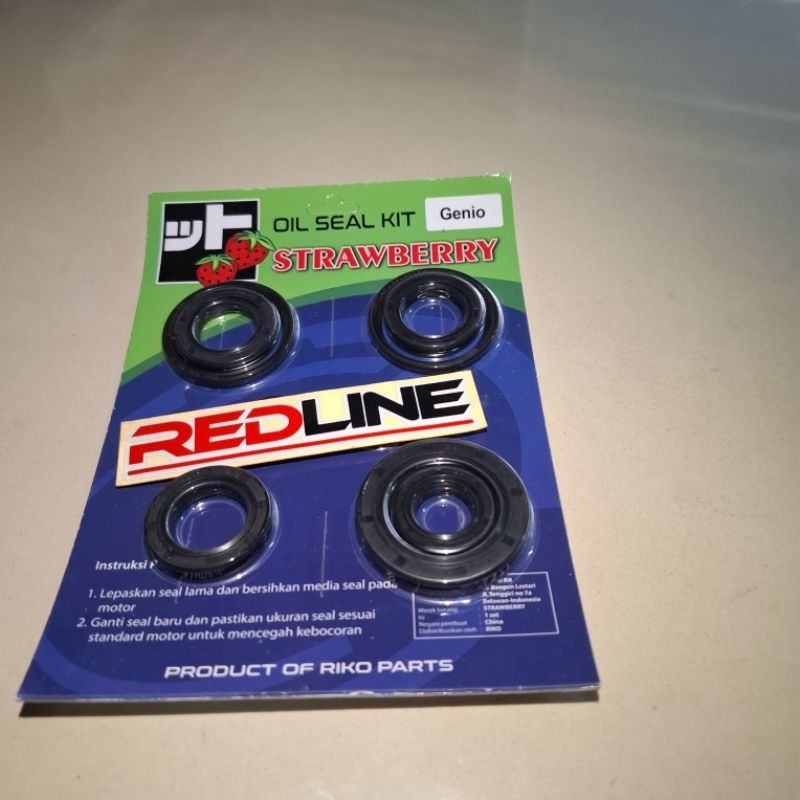 SIL SEAL KIT GENIO BEAT DELUXE SEAL KRUK AS MAGNET REDLINE SPAREPART
