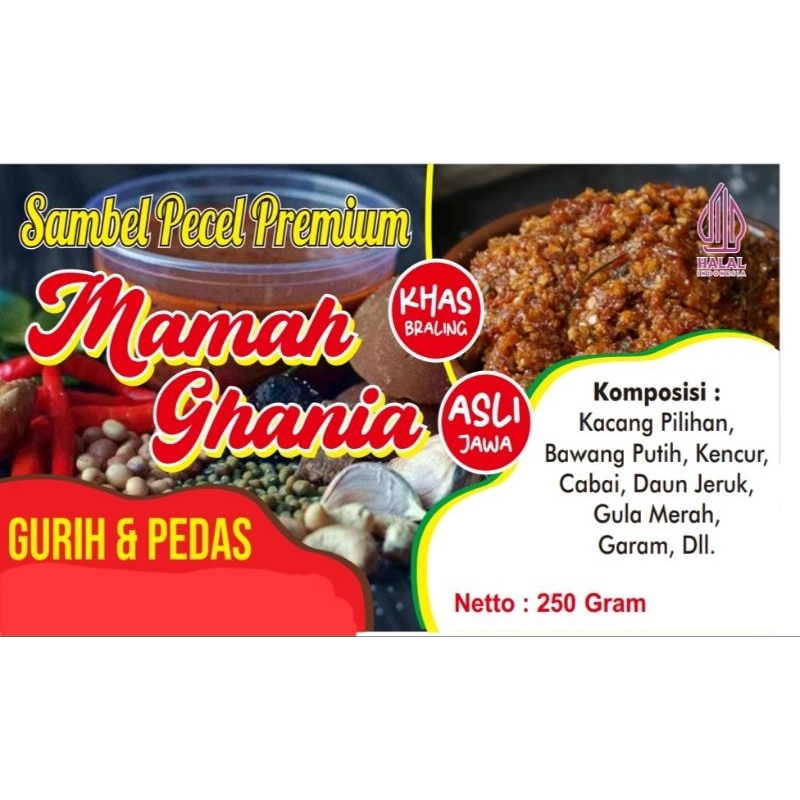 

SAMBEL PECEL PREMIUM ASLI TANAH JAWA