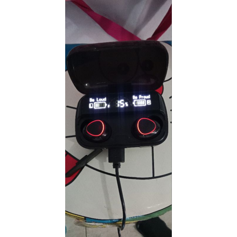 Powerbank bluetooth headset wireless