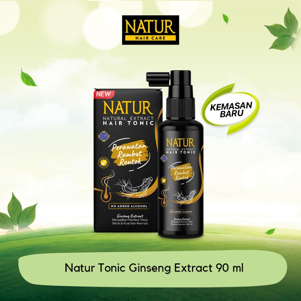 Natur Hair Tonic Ginseng Extract 90 ML - Vitamin Rambut Rontok