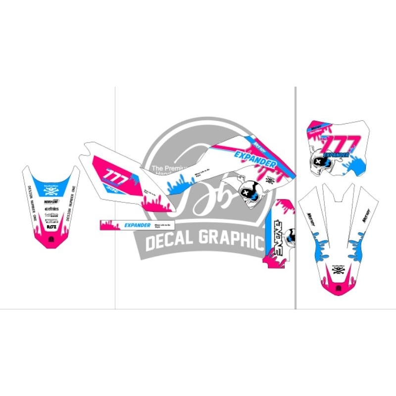 decal dtracker stiker dtracker striping dtracker super white