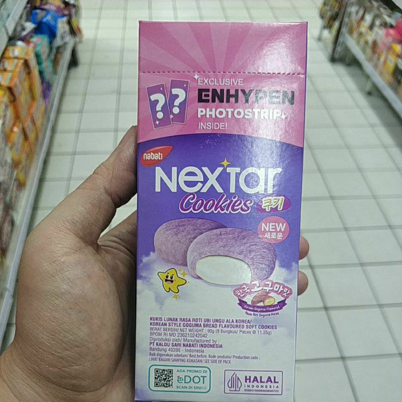 

Nextar Cookies Rasa Taro 90gr isi 8