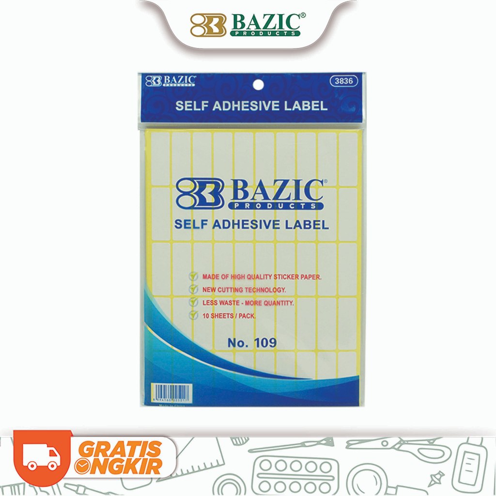 

Bazic Self Adhesive Label No.109 - Label